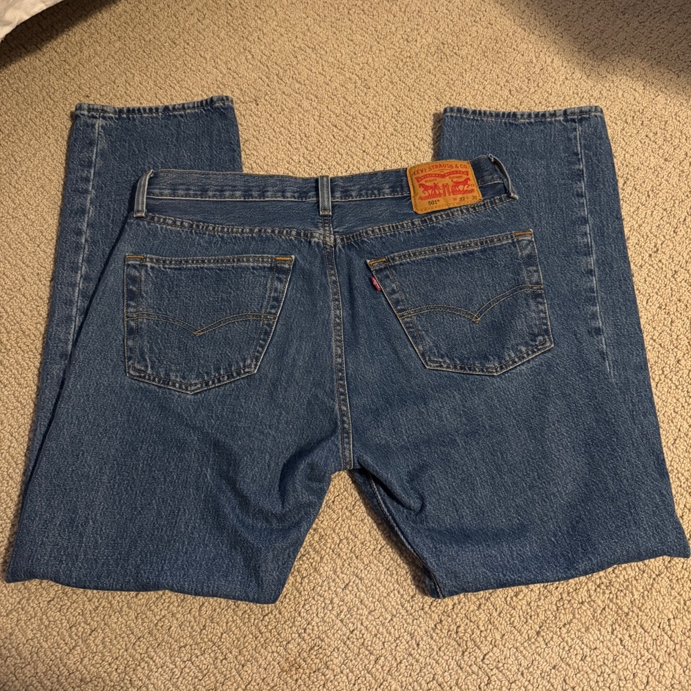 Levi's Blue Straight Jeans Classic Fit